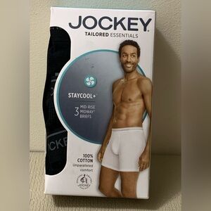 Jockey Tailored Essentials StayCool+ Midrise Midway Briefs Men’s S(28-30) 3pk